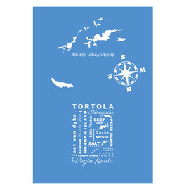 Nutmeg & Co. BVI Islands Names Tea Towel