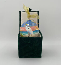Blue Heron BVI Christmas Ornaments - Hand Painted