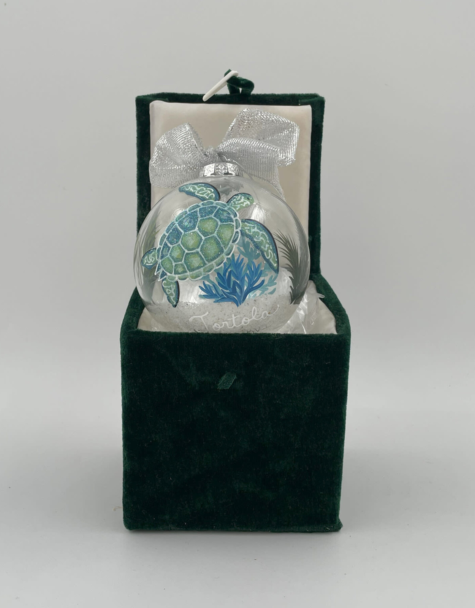 Clear Mar Indigo BVI Christmas Ornaments Hand Painted