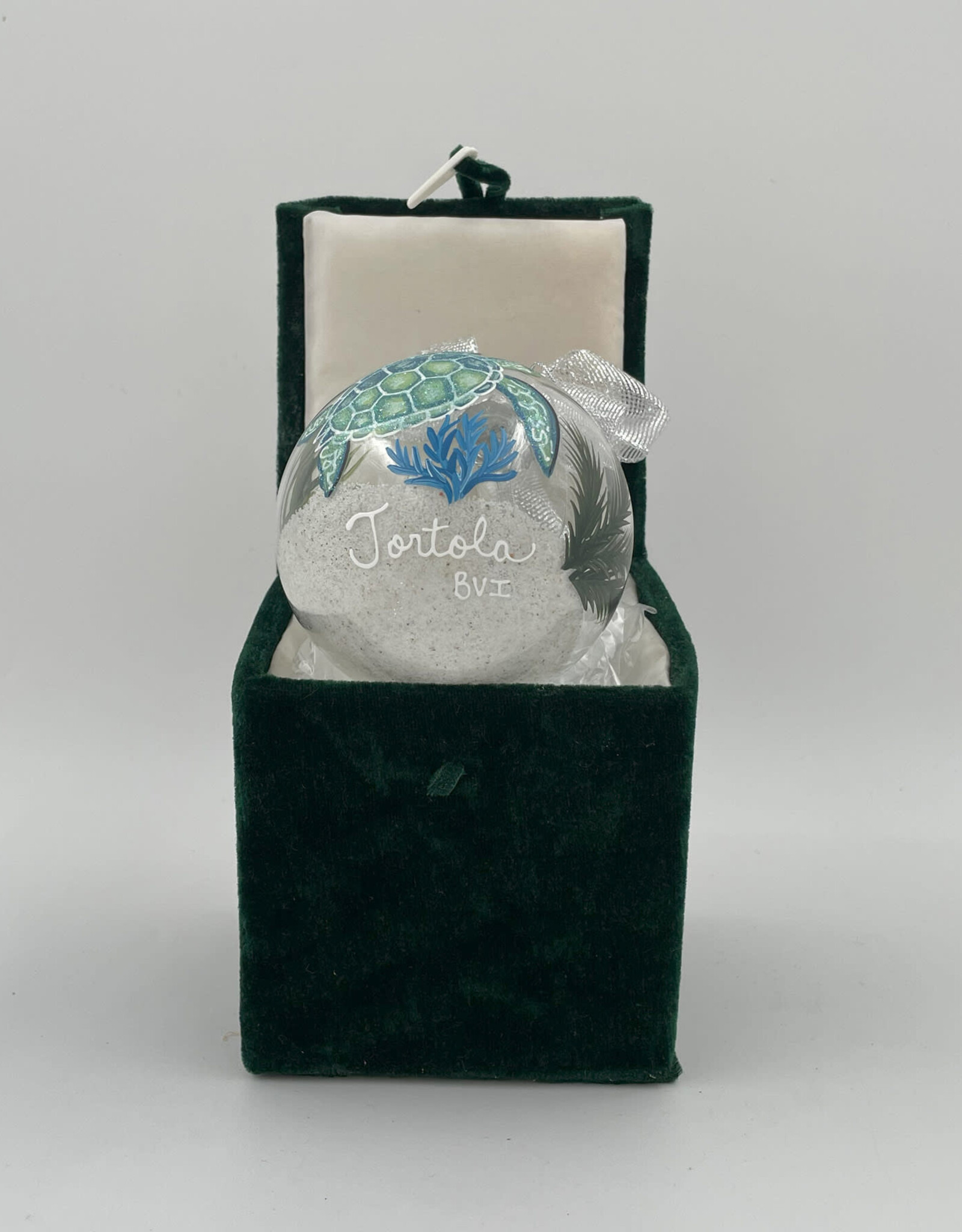 Clear Mar Indigo BVI Christmas Ornaments Hand Painted