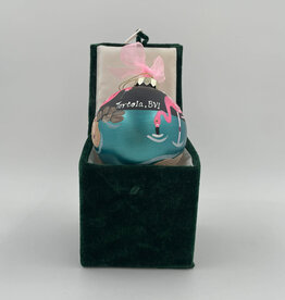 Pretty in Pink Flamingo  BVI Christmas Ornaments - Hand Painted