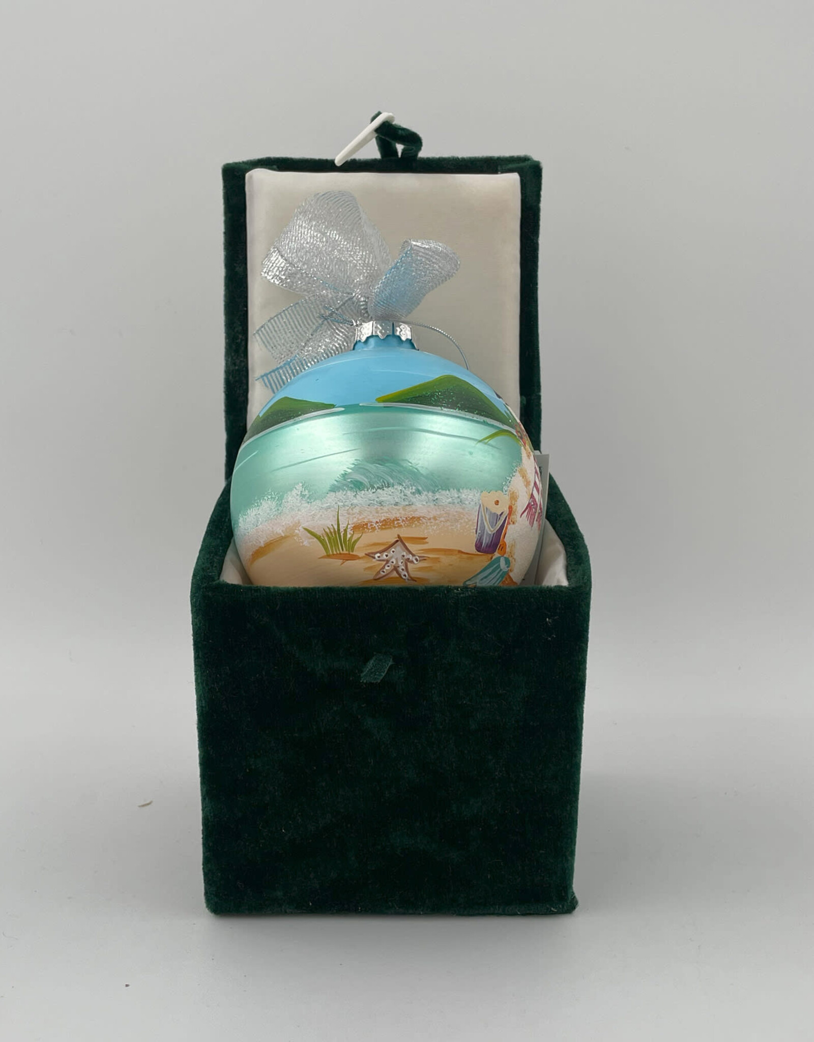 Tropical Snowman BVI Christmas Ornament - Hand Painted