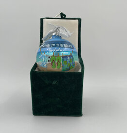Gone to the Beach BVI Christmas Ornament Hand Painted