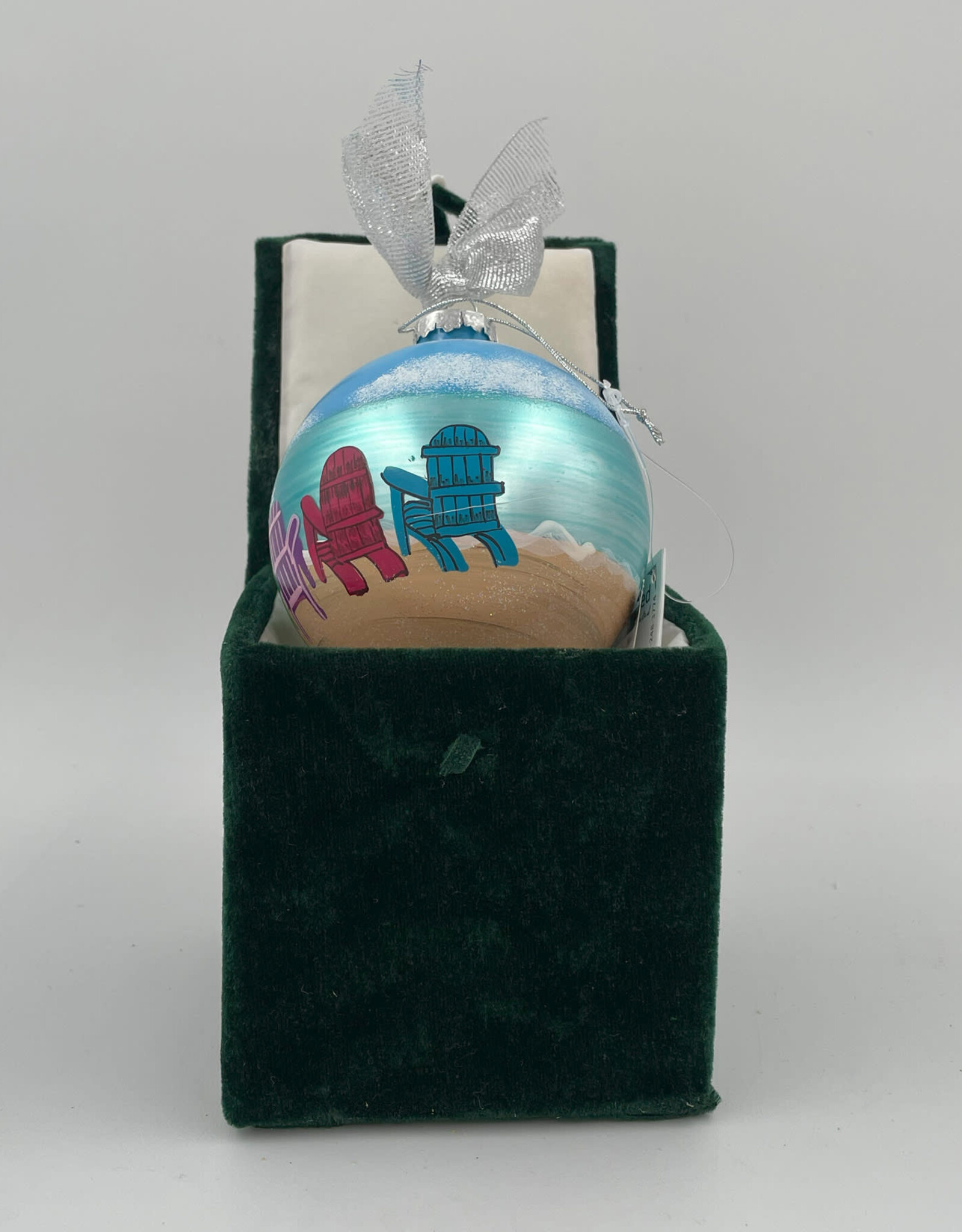 Vacation BVI Christmas Ornaments - Hand Painted Glass
