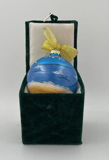 Tropical Nights BVI Christmas Ornament - Hand Painted Glass
