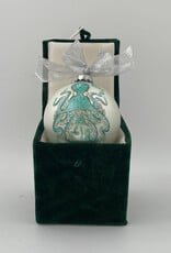 Aqua Octopus BVI Christmas Ornaments - Hand Painted Glass