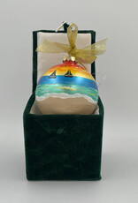 Golden Hour BVI Christmas Ornaments - Hand Painted Glass
