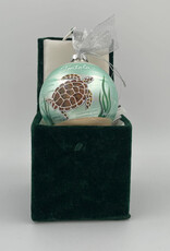 Tortuga (Sea Turtle) BVI Christmas Ornaments - Hand Painted Glass