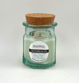 Sea Salt & Orchid Candle in Recycled Glass - Made in the BVI