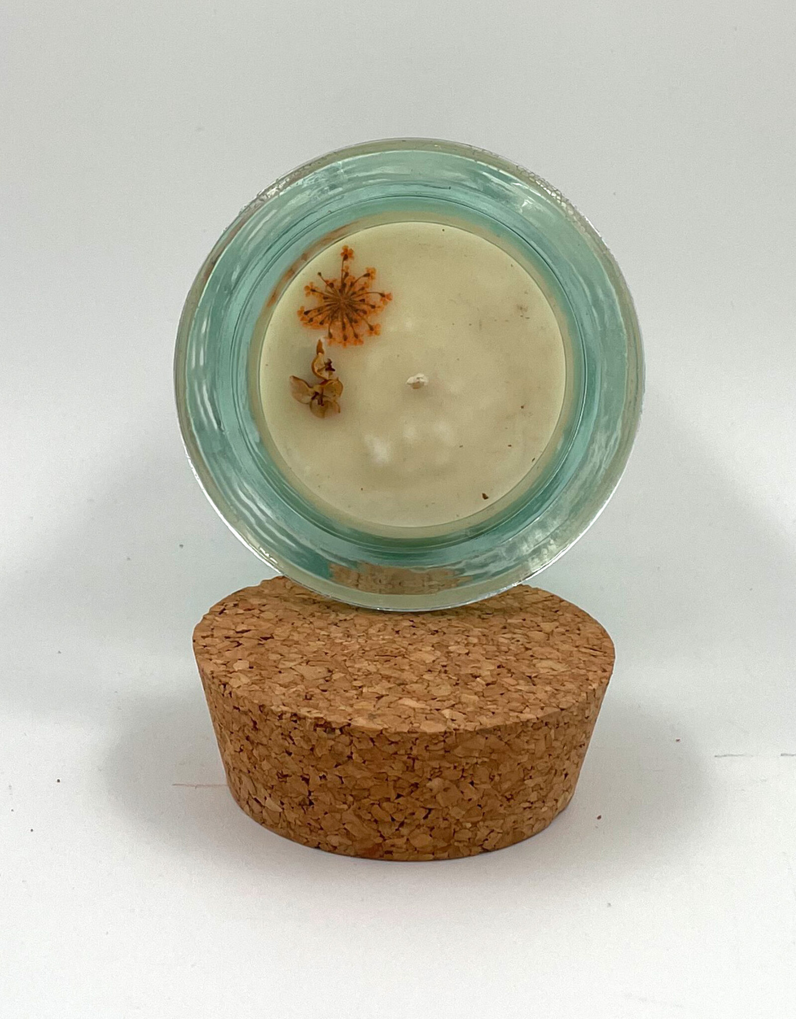 Sea Salt & Orchid Candle in Recycled Glass - Made in the BVI