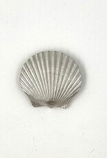 Handmade Pewter Magnet - Scallop Sea Shell