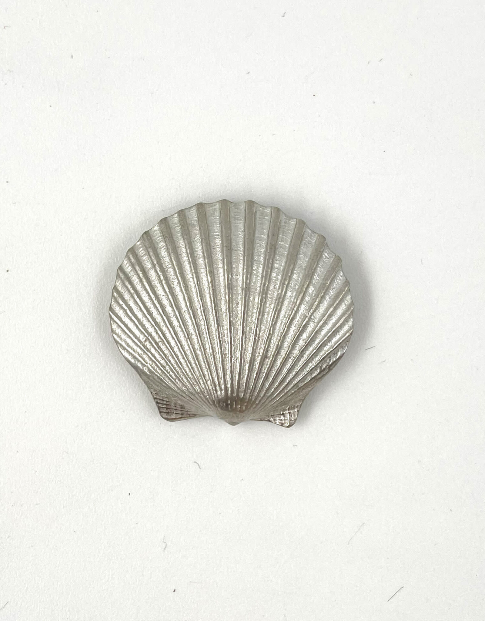 Handmade Pewter Magnet - Scallop Sea Shell