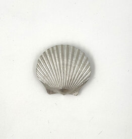 Handmade Pewter Magnet - Scallop Sea Shell