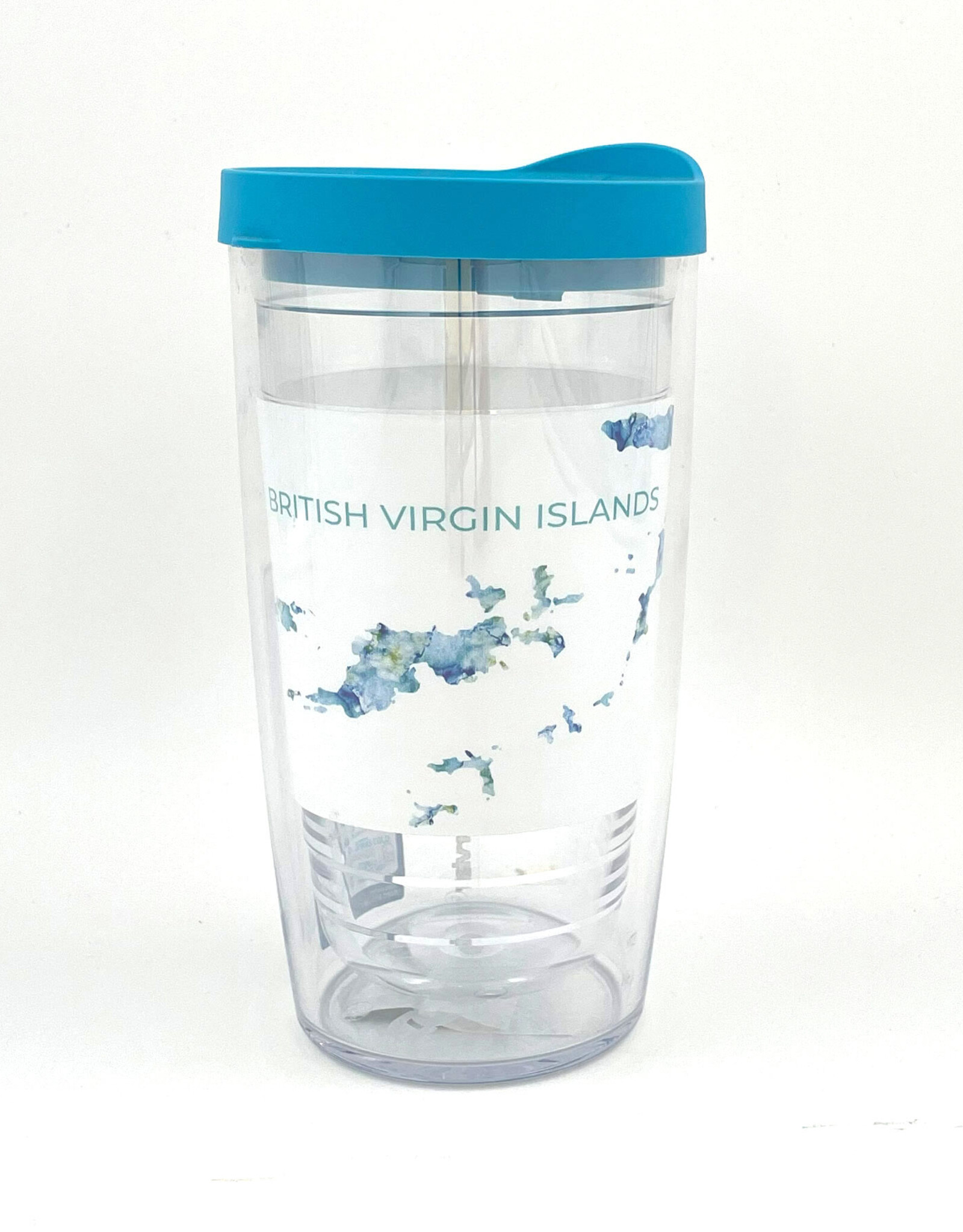 Tervis  Clear Tumbler - BVI Islands 16 oz