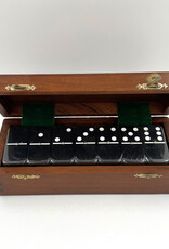 Dominoes - Double 6 Engraved Wooden Box