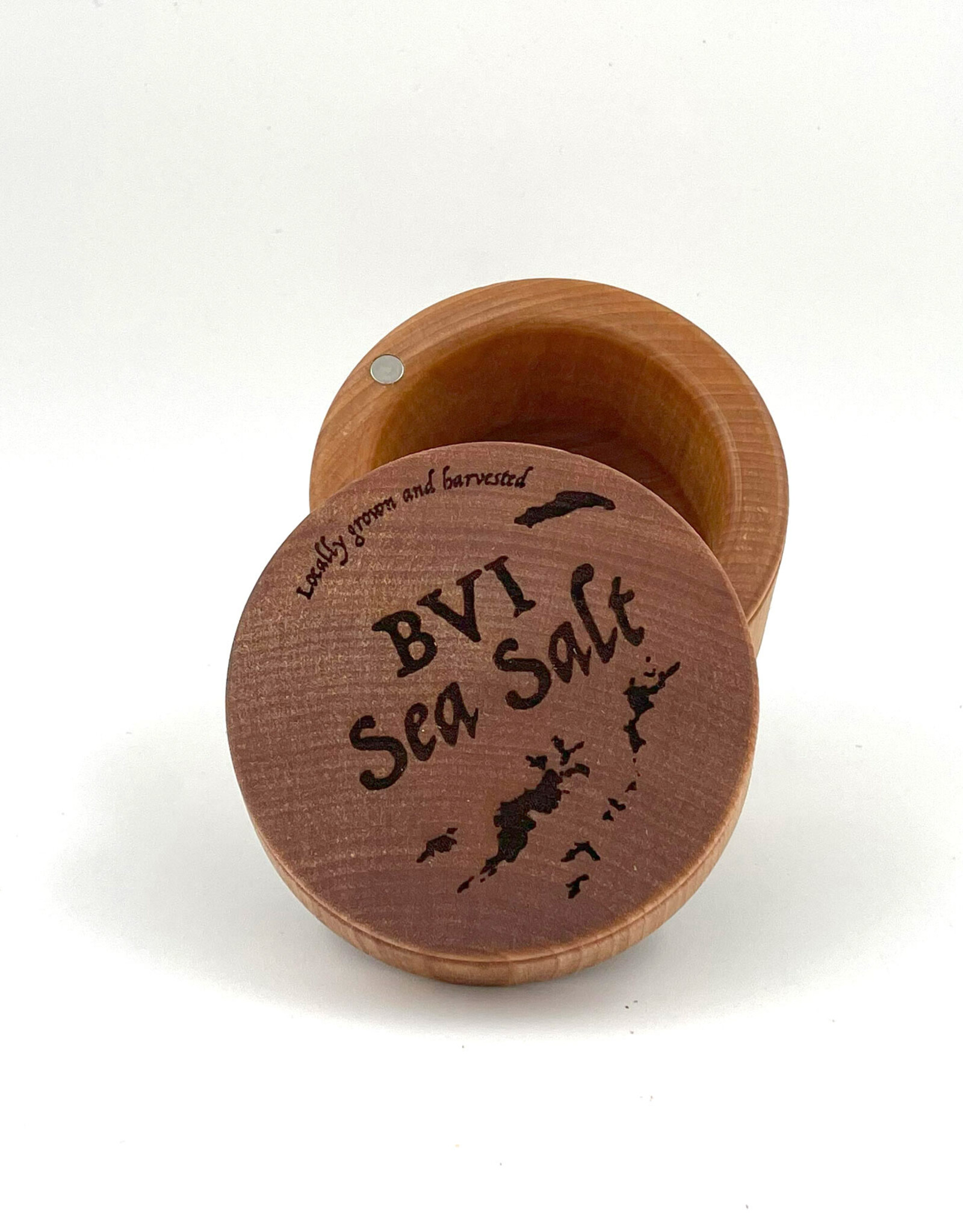 Wood Salt Cellar BVI Engraving