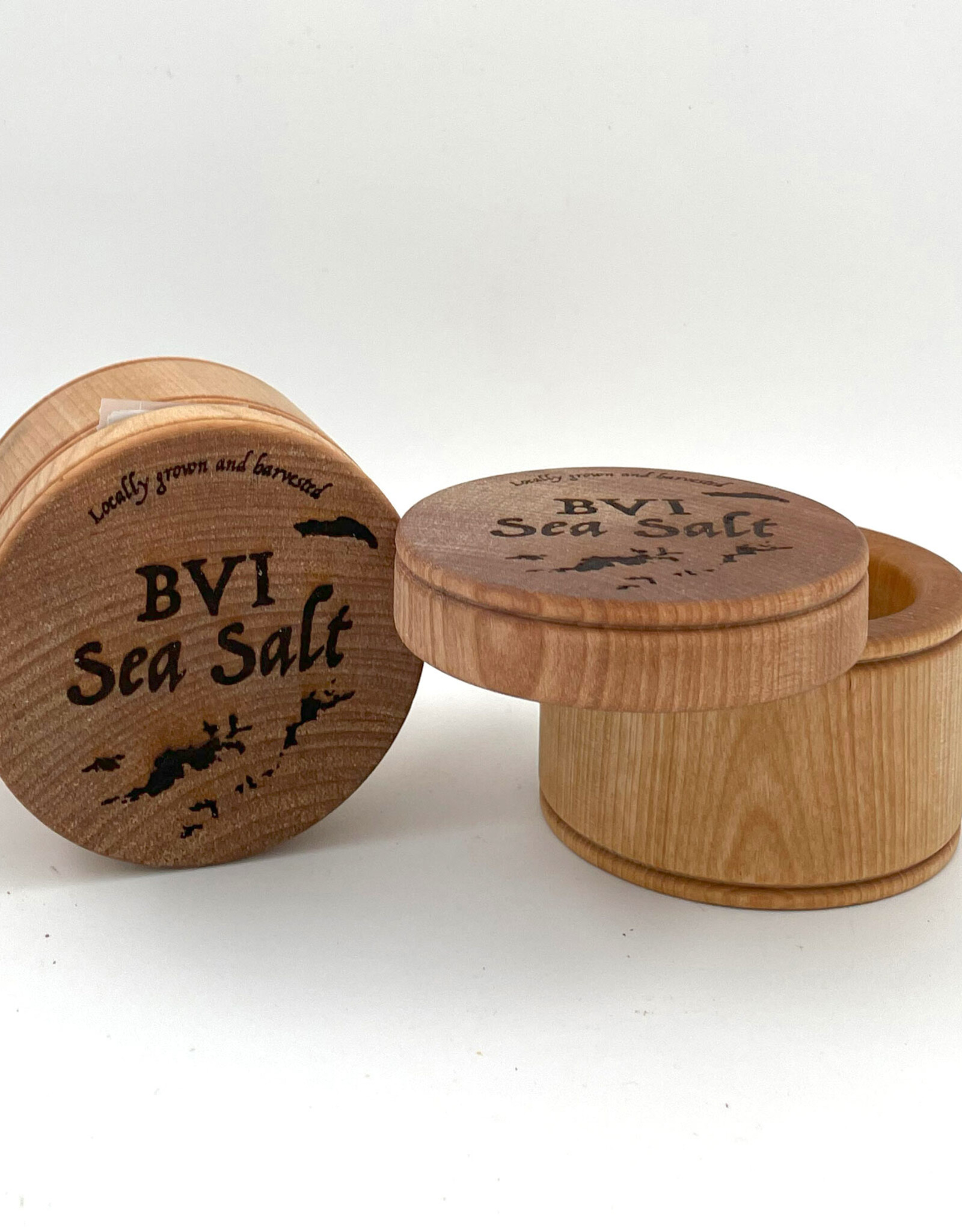 Wood Salt Cellar BVI Engraving