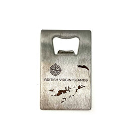 Bottle Opener BVI Engraved Credit Card Style