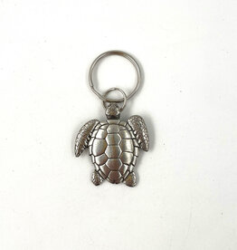 Sea Turtle Keyring Handmade Pewter