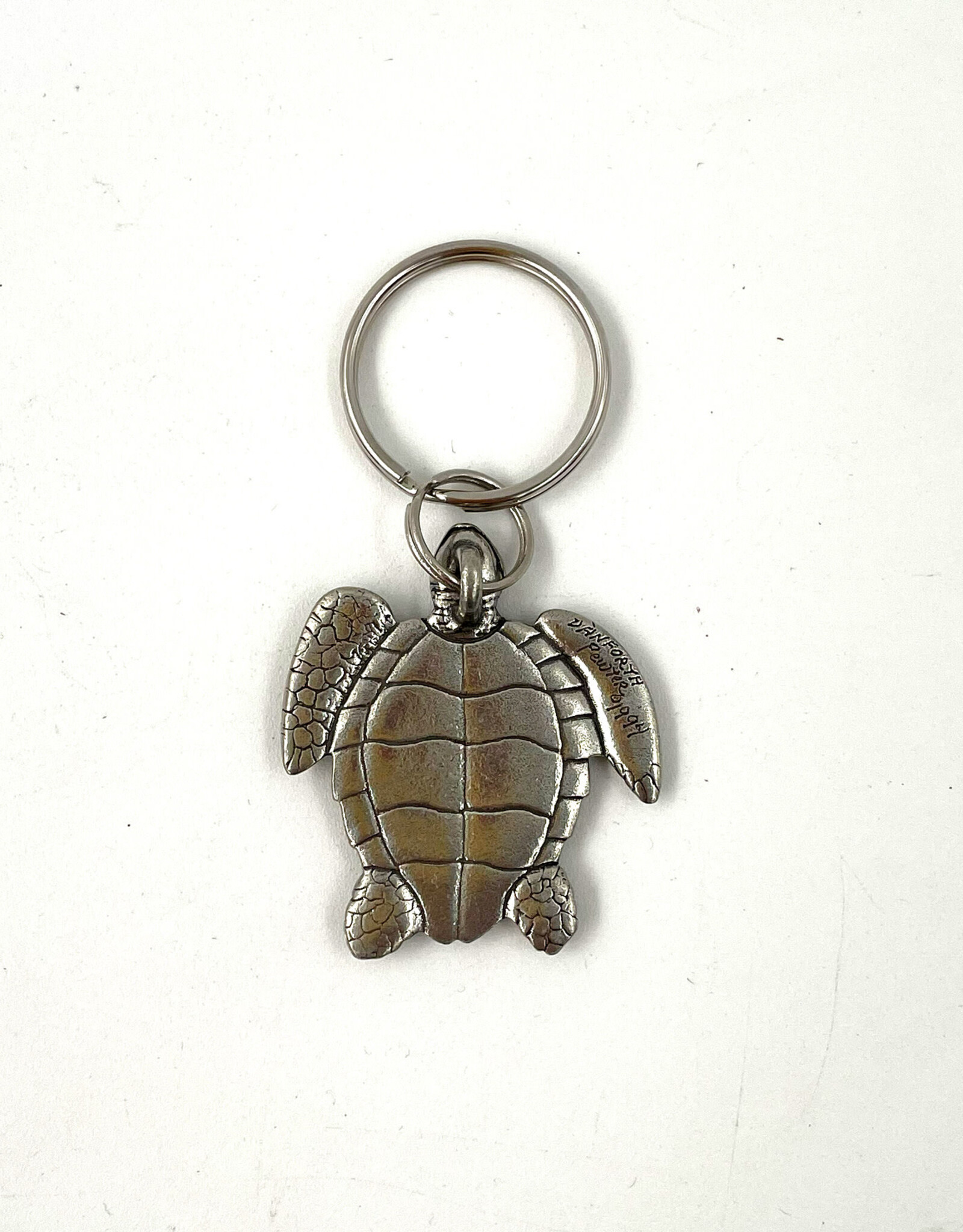 Sea Turtle Keyring Handmade Pewter
