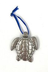 Sea Turtle Ornament Handmade Pewter
