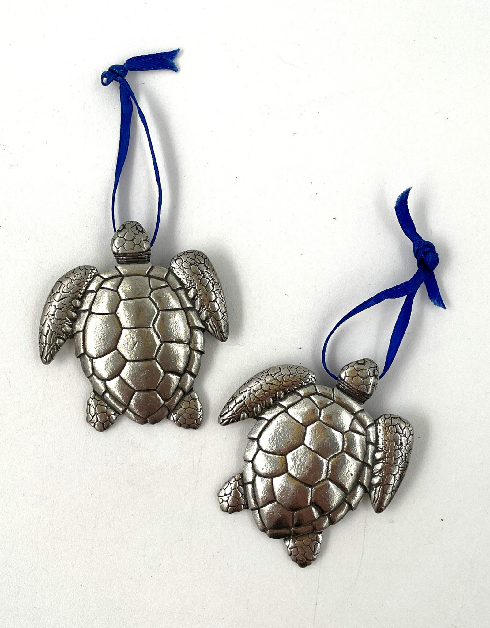 Sea Turtle Ornament Handmade Pewter