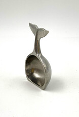 Whale Tail Coffee Scoop Handmade Pewter