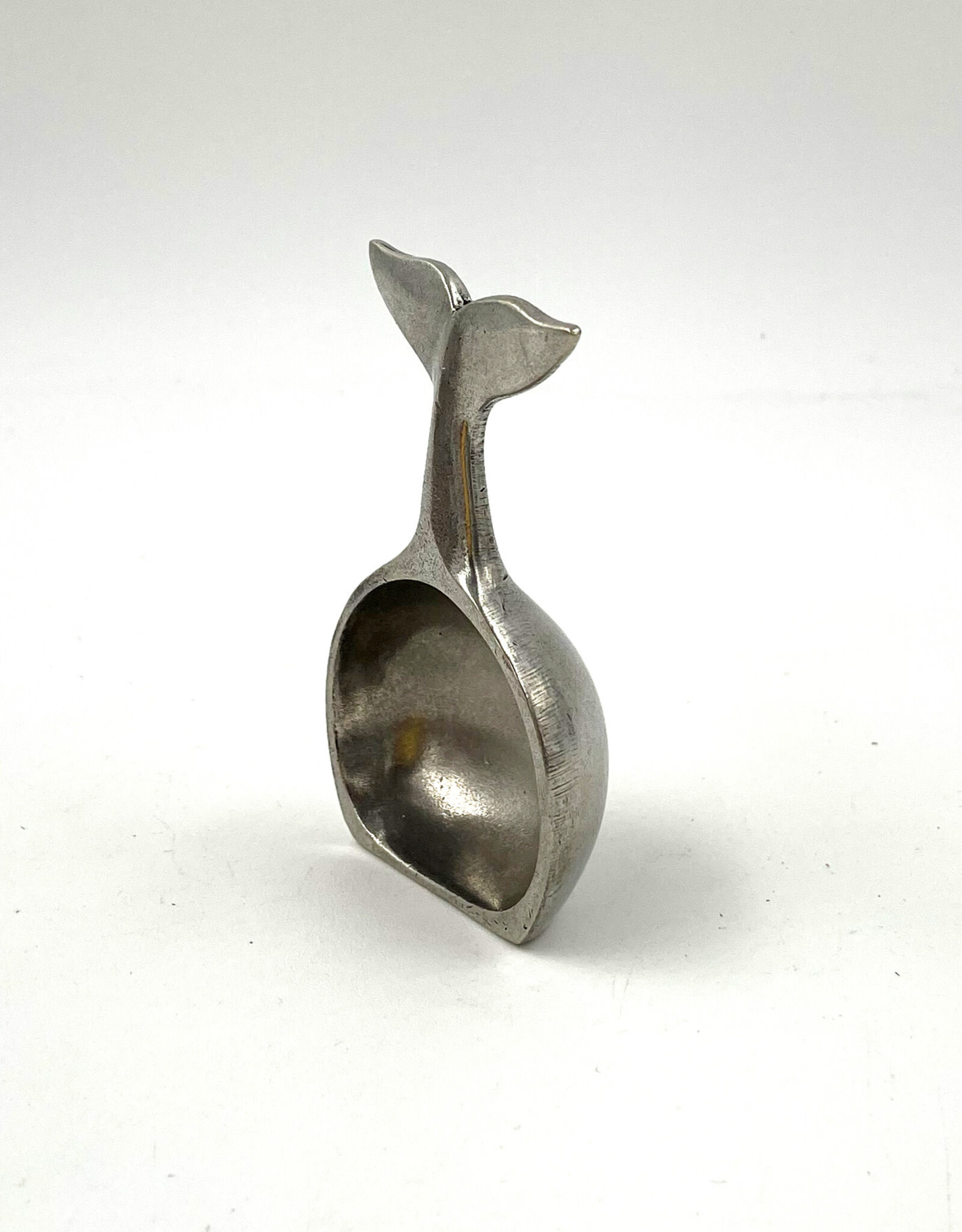 Whale Tail Coffee Scoop Handmade Pewter
