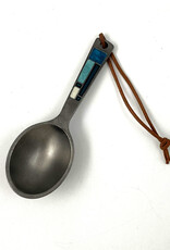 Ocean Cascade Coffee Scoop Handmade Pewter