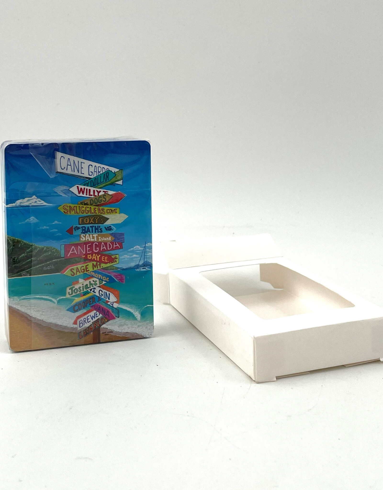 Playing Cards - Cane Garden Bay Sign