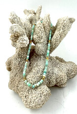Ocean Opal + Pyrite Necklace