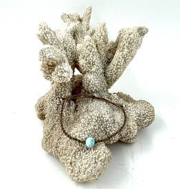 Larimar Bead on Recycled Plastic Cord