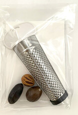 Painkiller Card with Nutmeg Grater and Whole Nutmeg
