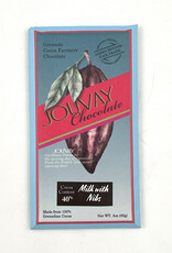 Jouvay Chocolate Bar - Milk Chocolate With Cocoa Nibs