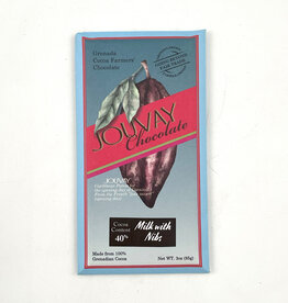 Jouvay Chocolate Bar - Milk Chocolate With Cocoa Nibs