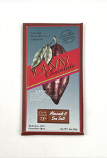 Jouvay Chocolate Bar - Almond & Sea Salt Bar 72% cocoa