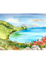 Jinx Morgan "Cane Garden Bay" Limited Edition Giclee Print by BVI Artist  Jinx Morgan