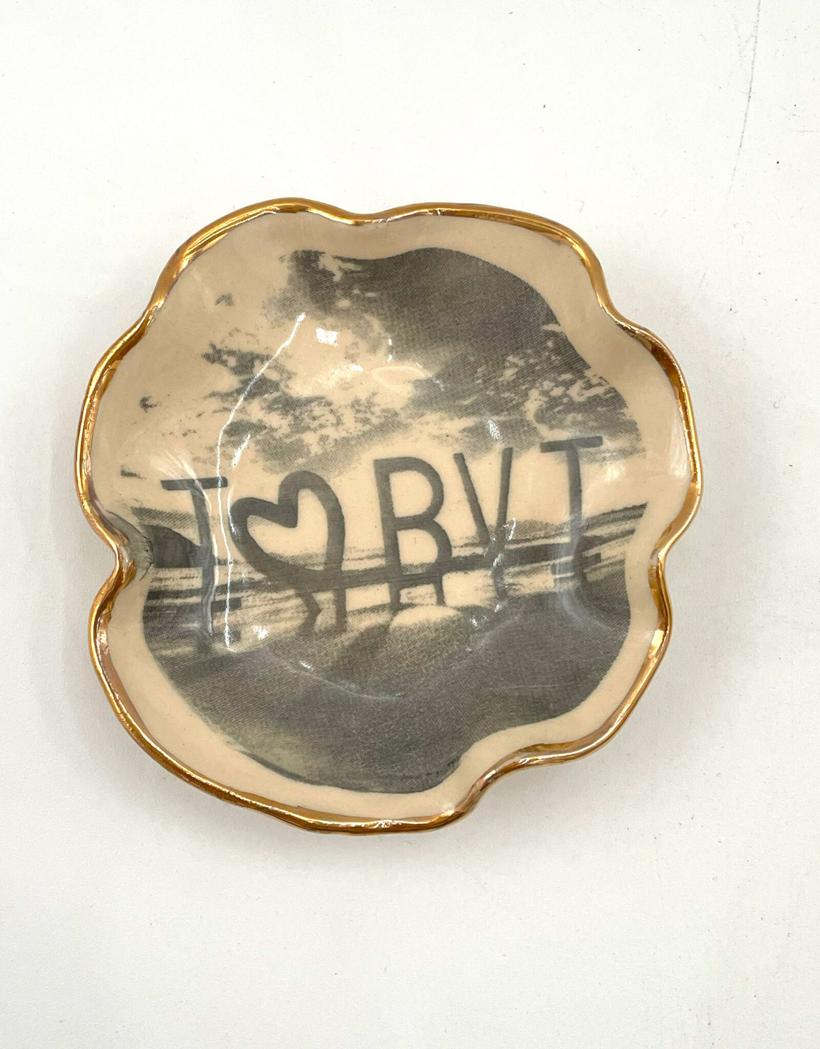 Ceramic Trinket Tray - I HEART BVI