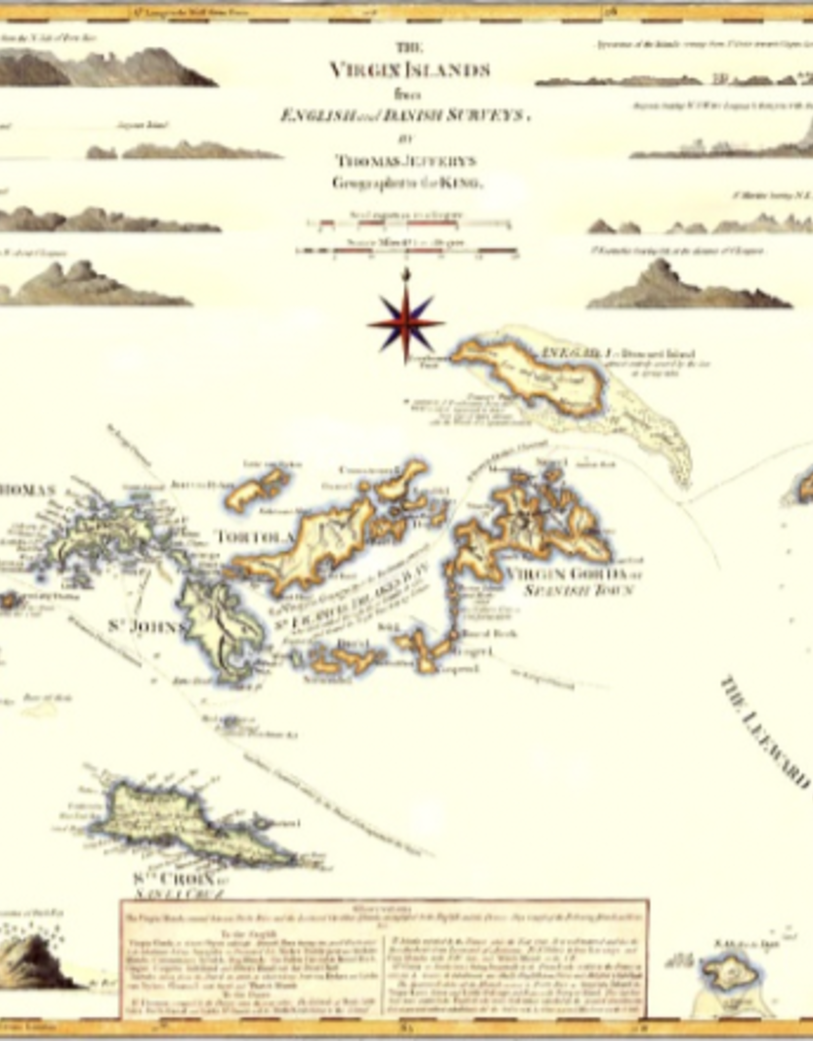 "1775 Thomas Jeffery's Map" Giclee Print 24"x18"