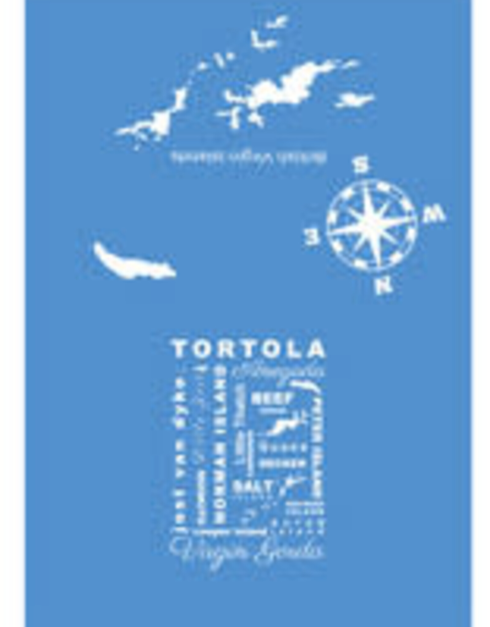 Nutmeg & Co. BVI Islands Names Tea Towel