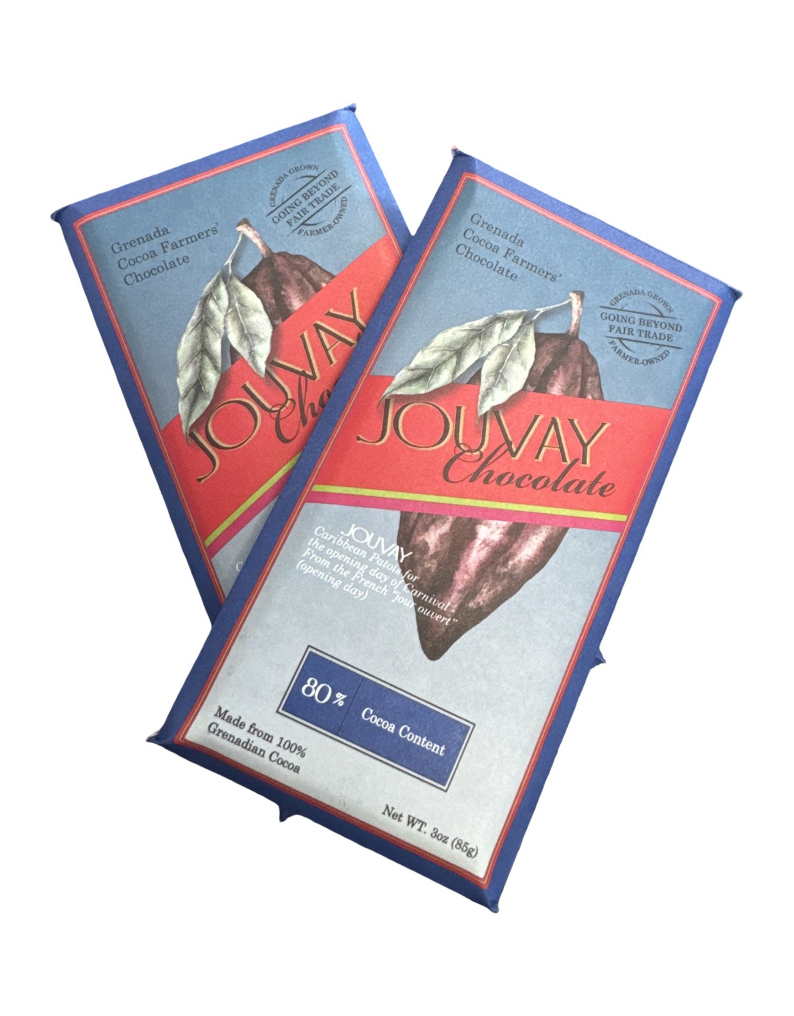 Jouvay Chocolate Bar -  80% Dark Chocolate