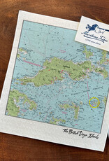 Maritime Tribes Dish Cloth - Biodegradeable Imray BVI Maritime Chart