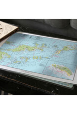 Maritime Tribes Placemat - Laminated 11"x 17" - Imray BVI Maritime Chart