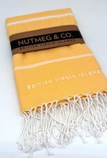 Towel - Turkish Beach BVI Embroidery - Apricot