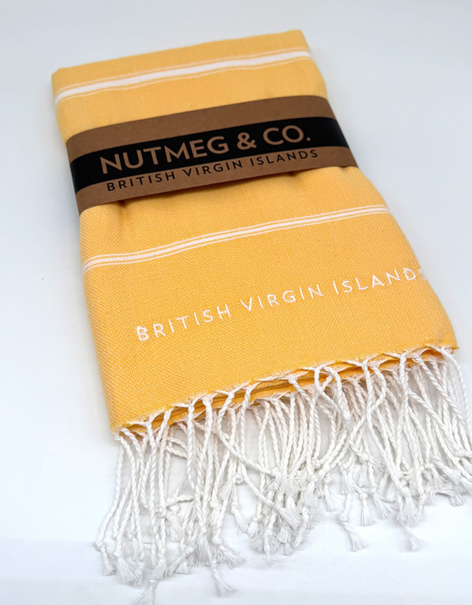 Towel - Turkish Beach BVI Embroidery - Apricot