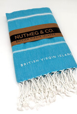 Towel - Turkish Beach BVI Embroidery - Turquoise