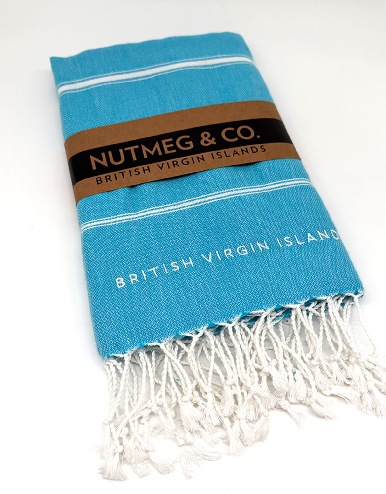 Towel - Turkish Beach BVI Embroidery - Turquoise