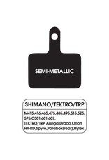 Disc Brake Pads Ultracycle Semi-Metalic for Shimano/ Tektro/ TRP