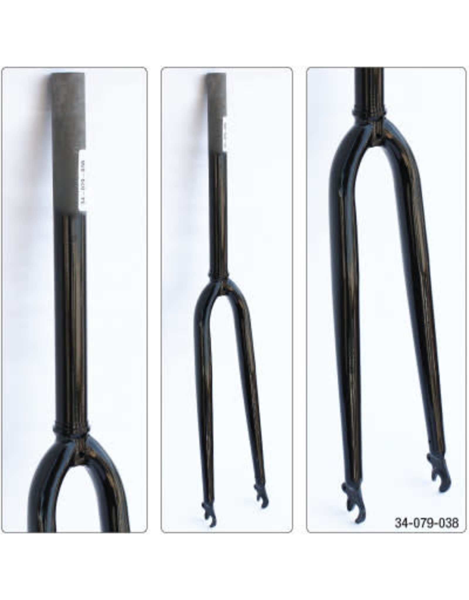 Fork Ultracycle Road Threadless 1-1/8" 700c Steel Black