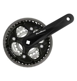 SunRace Crankset SunRace FCM500 6/7/8-Sp Square-tapered 24/34/42T 175 mm Black
